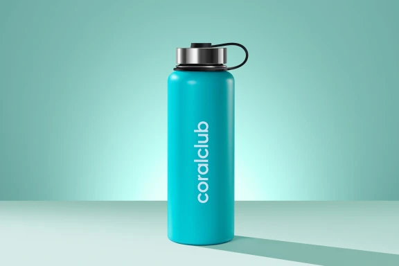 Термобутылка coralclub, голубая